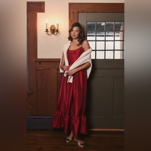 New Anthropologie Hutch Carmichael Maxi Dress Red - Picture 2 of 8